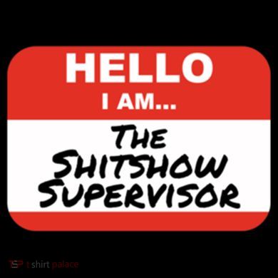 Shitshow Supervisor Funny Manager And Supervisor Kids Colorblock Raglan Jersey