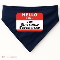 Shitshow Supervisor Funny Manager And Supervisor USA-Made Doggie Bandana thumb 0