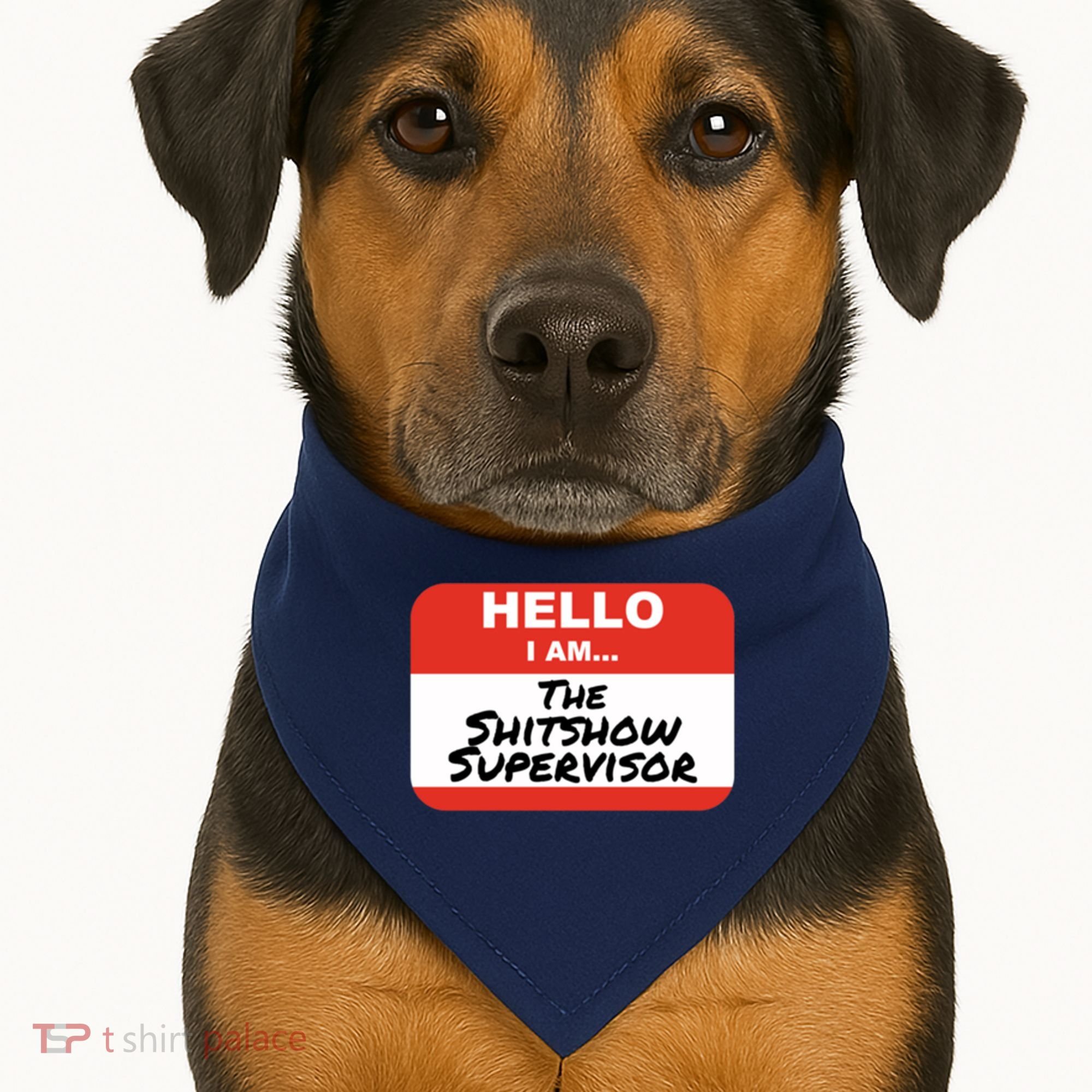 Shitshow Supervisor Funny Manager And Supervisor USA-Made Doggie Bandana