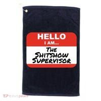 Shitshow Supervisor Funny Manager And Supervisor Golf Towel thumb 0