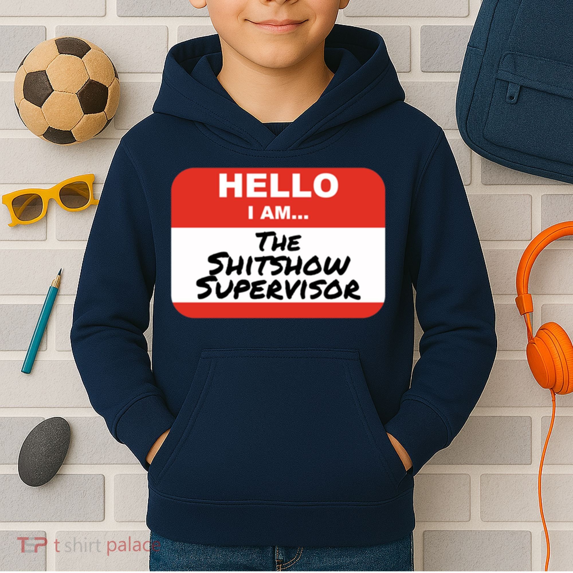 Shitshow Supervisor Funny Manager And Supervisor Kids Hoodie