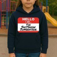 Shitshow Supervisor Funny Manager And Supervisor Kids Hoodie thumb 3