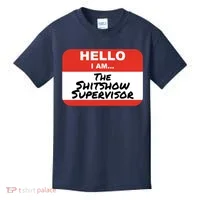 Shitshow Supervisor Funny Manager And Supervisor Kids T-Shirt thumb 0