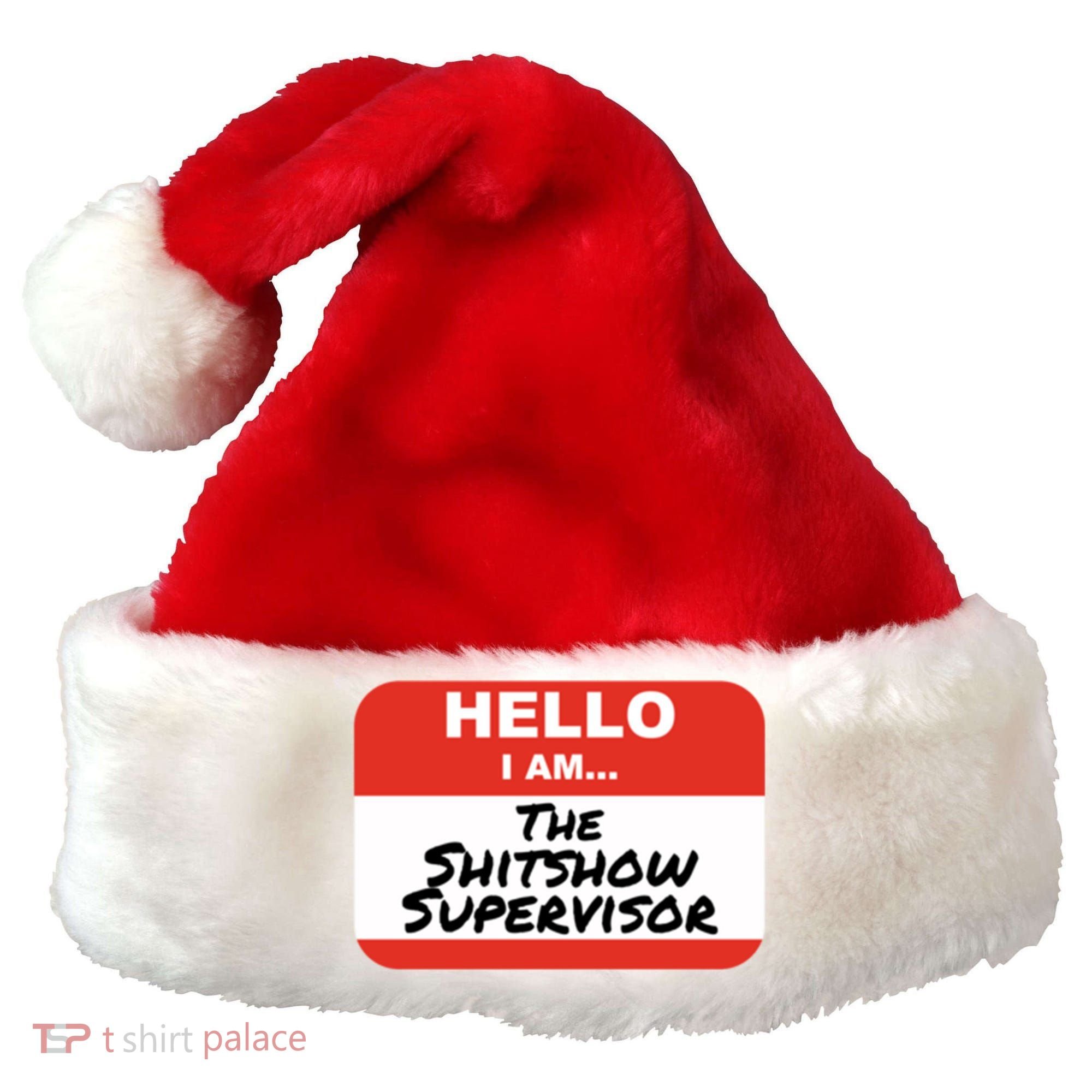 Shitshow Supervisor Funny Manager And Supervisor Santa Hat