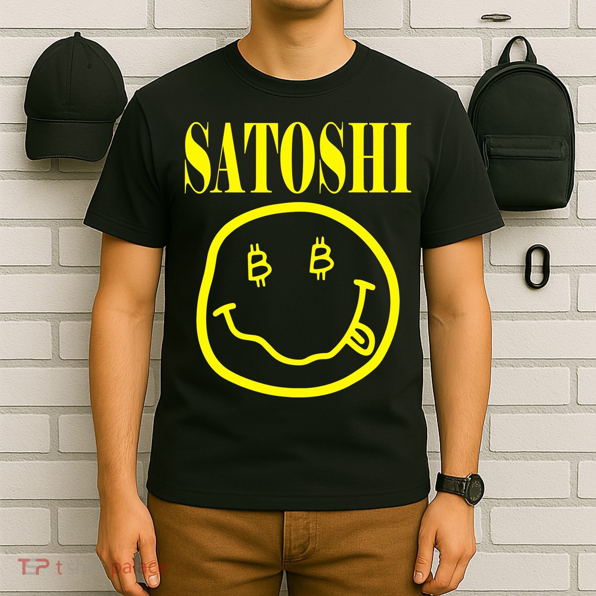 Satoshi Smile Face T-Shirt
