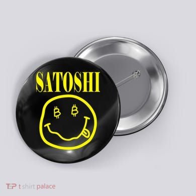 Satoshi Smile Face Button