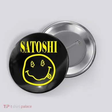 Satoshi Smile Face Button