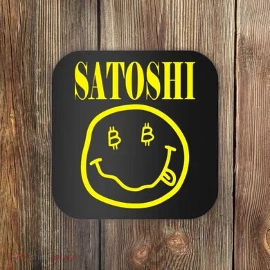 Satoshi Smile Face Coaster