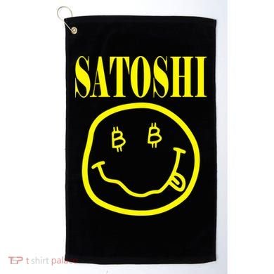 Satoshi Smile Face Golf Towel