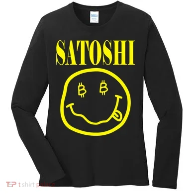 Satoshi Smile Face Women's Long Sleeve Shirt