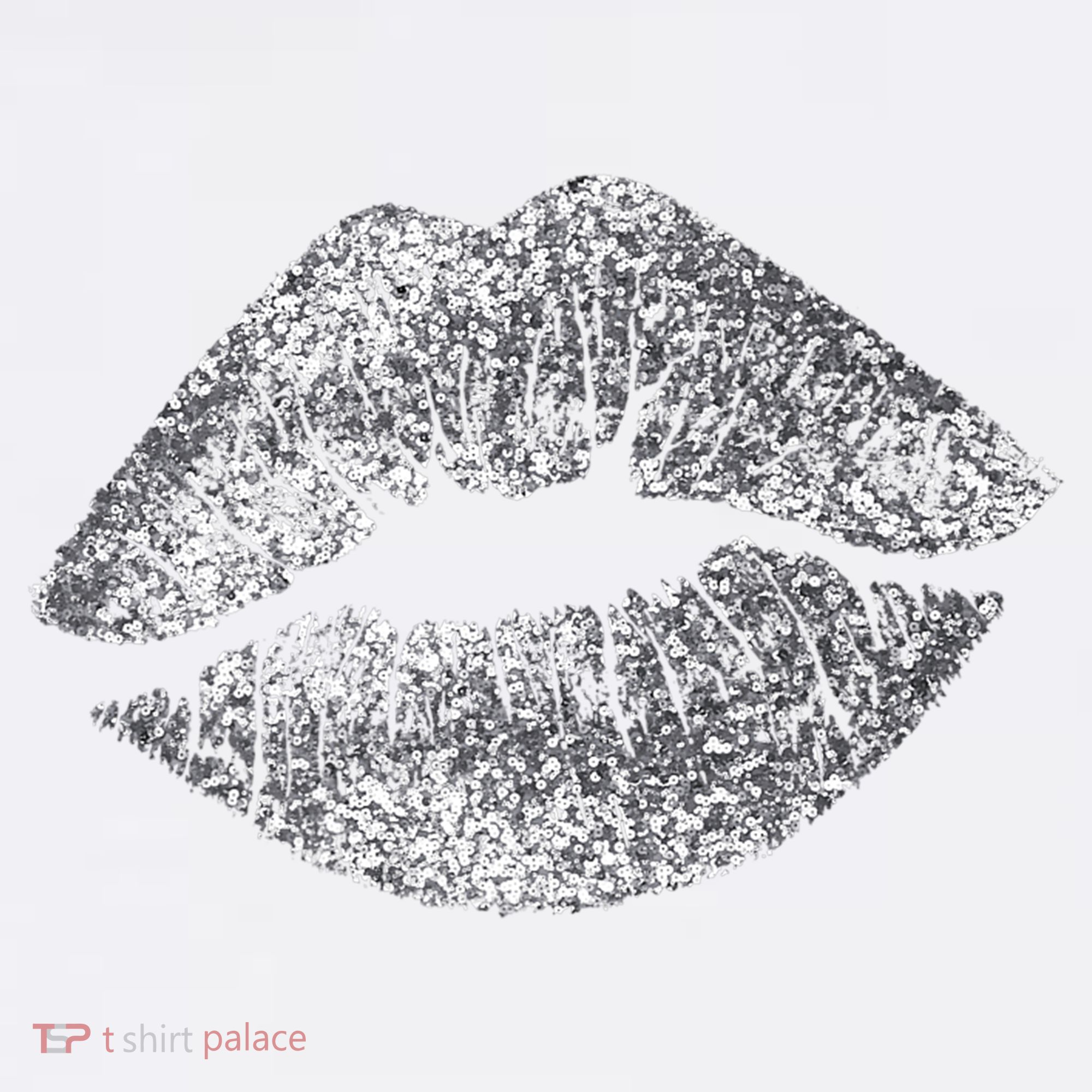 Sexy Silver Glitter Lips Kiss Me Love Makeup Lipstick Shirt Long Sleeve Shirt