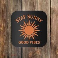 Stay Sunny Good Vibes Coaster thumb 0