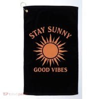 Stay Sunny Good Vibes Golf Towel thumb 0