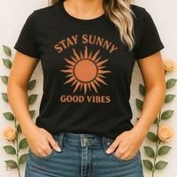 Stay Sunny Good Vibes Women's T-Shirt thumb 2