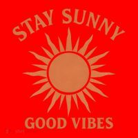 Stay Sunny Good Vibes Santa Hat thumb 1