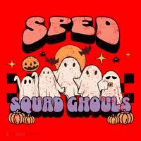 Sped Squad Ghoul Special Education Teacher Halloween Costume Santa Hat thumb 1