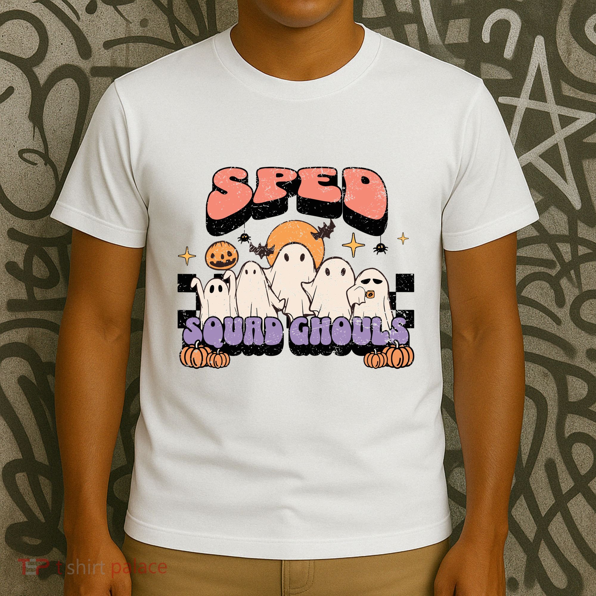 Sped Squad Ghoul Special Education Teacher Halloween Costume T-Shirt