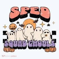 Sped Squad Ghoul Special Education Teacher Halloween Costume Hat thumb 2
