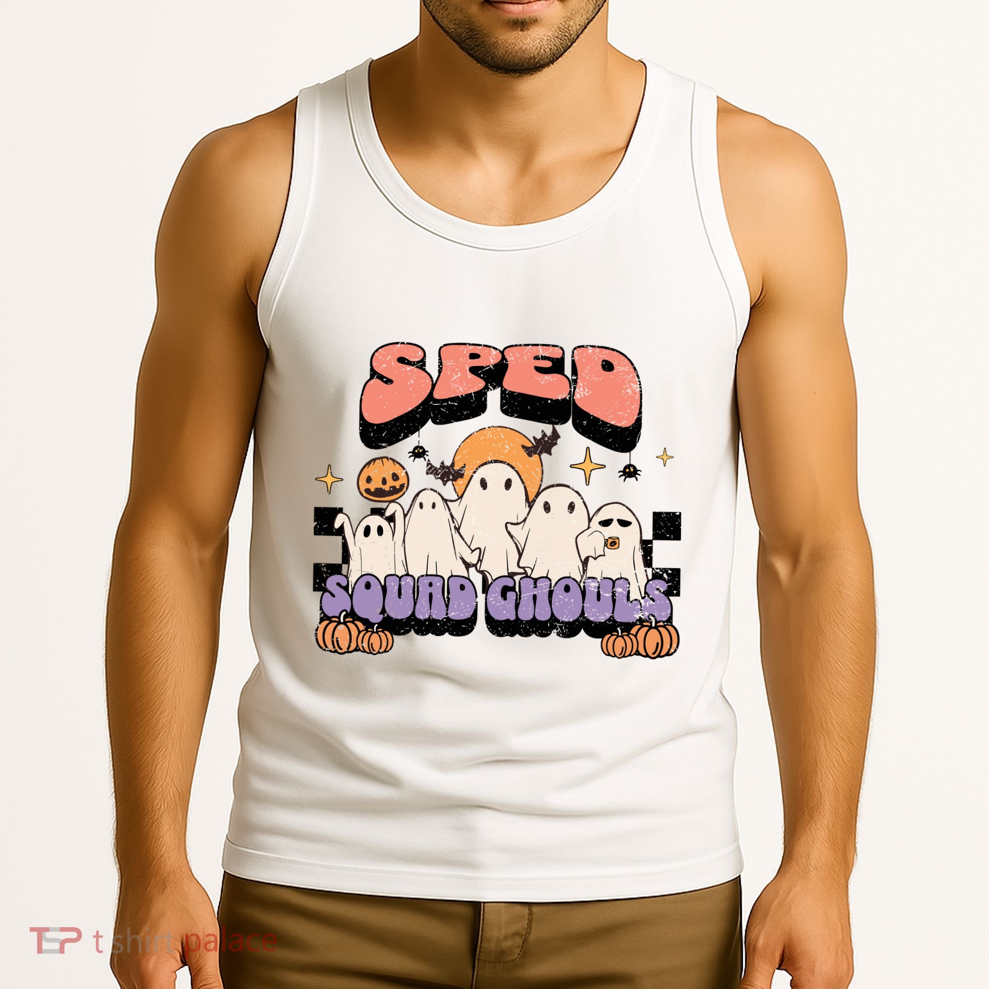 Sped Squad Ghoul Special Education Teacher Halloween Costume Tank Top