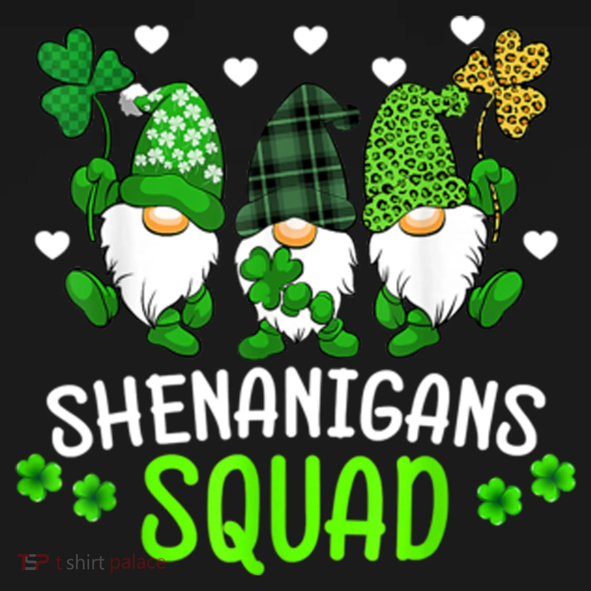 Shenanigans Squad Gnome St Patrick's Doggie Tank