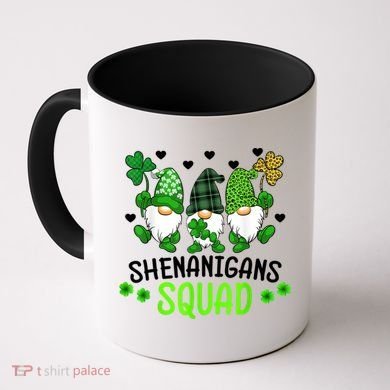 Shenanigans Squad Gnome St Patrick's Coffee Mug