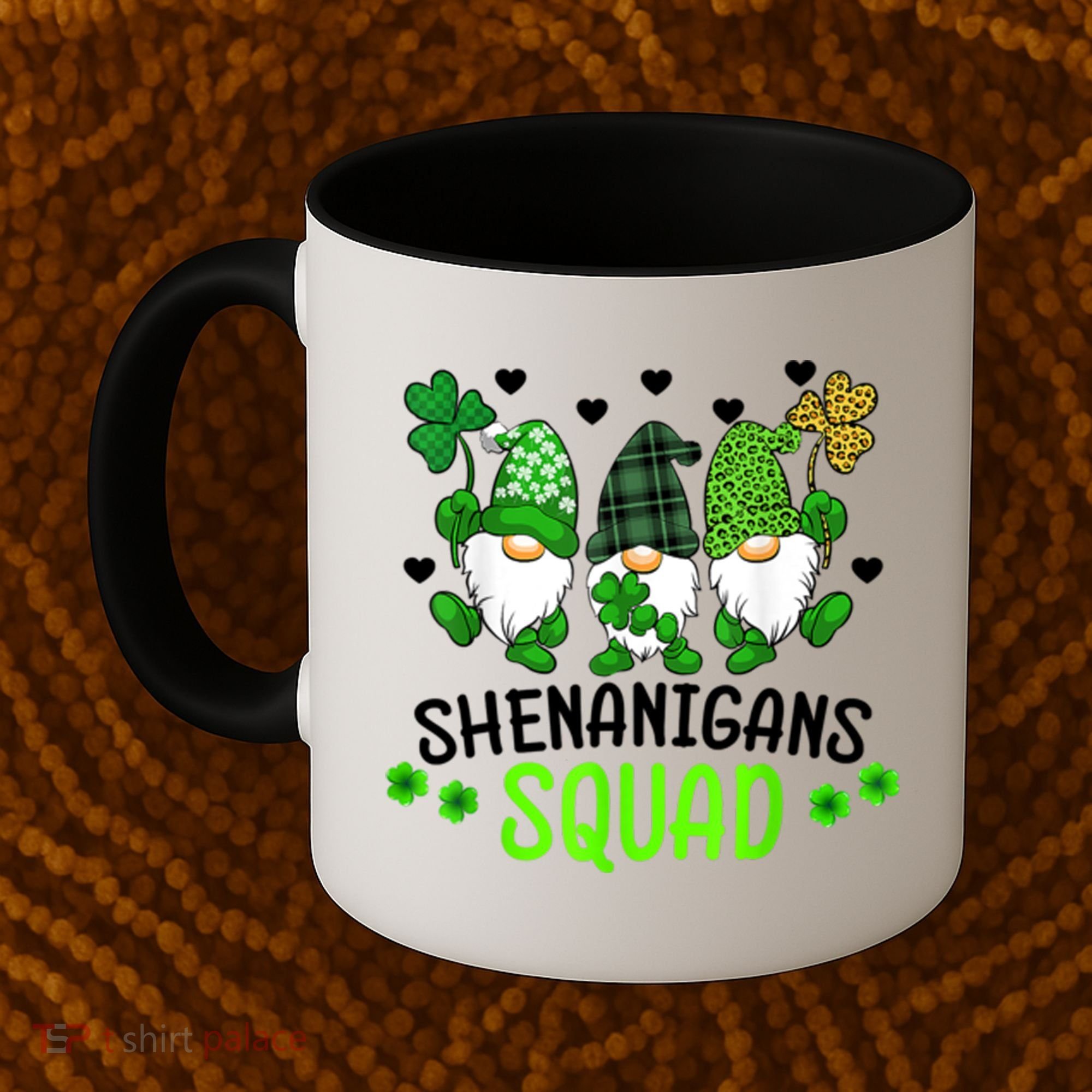 Shenanigans Squad Gnome St Patrick's Coffee Mug