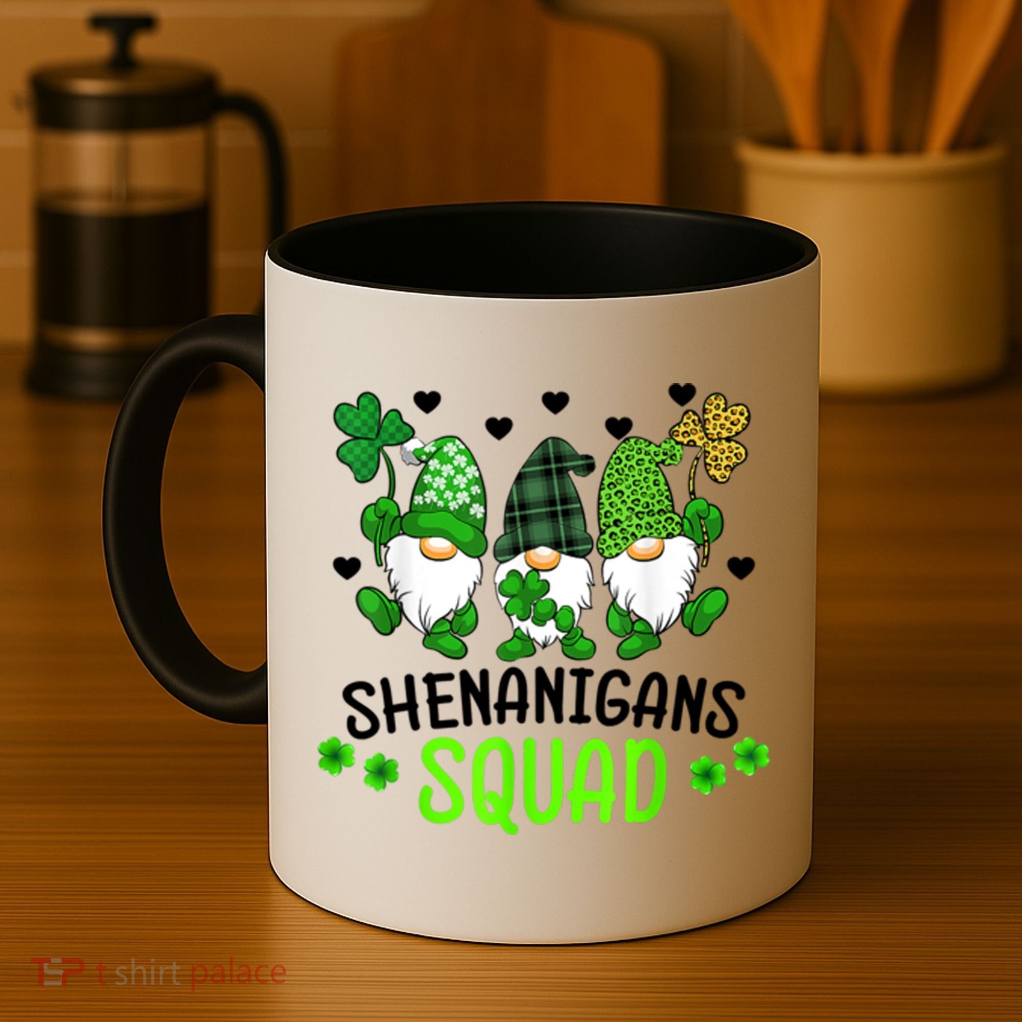 Shenanigans Squad Gnome St Patrick's Coffee Mug