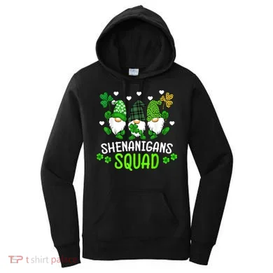 Shenanigans Squad Gnome St Patrick's Women's Hoodie