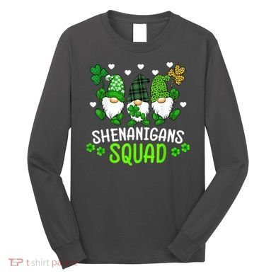Shenanigans Squad Gnome St Patrick's Long Sleeve Shirt