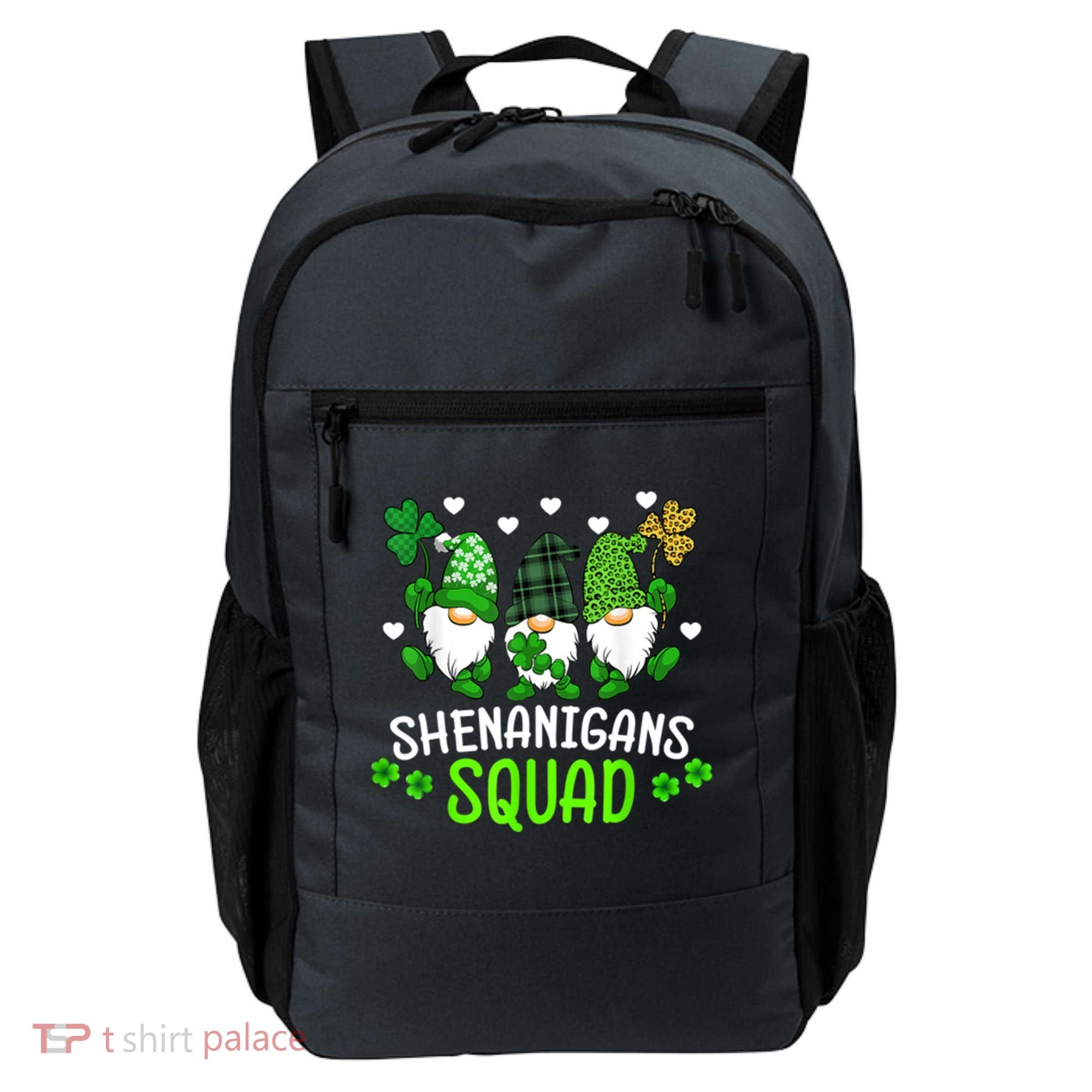 Shenanigans Squad Gnome St Patrick's Backpack