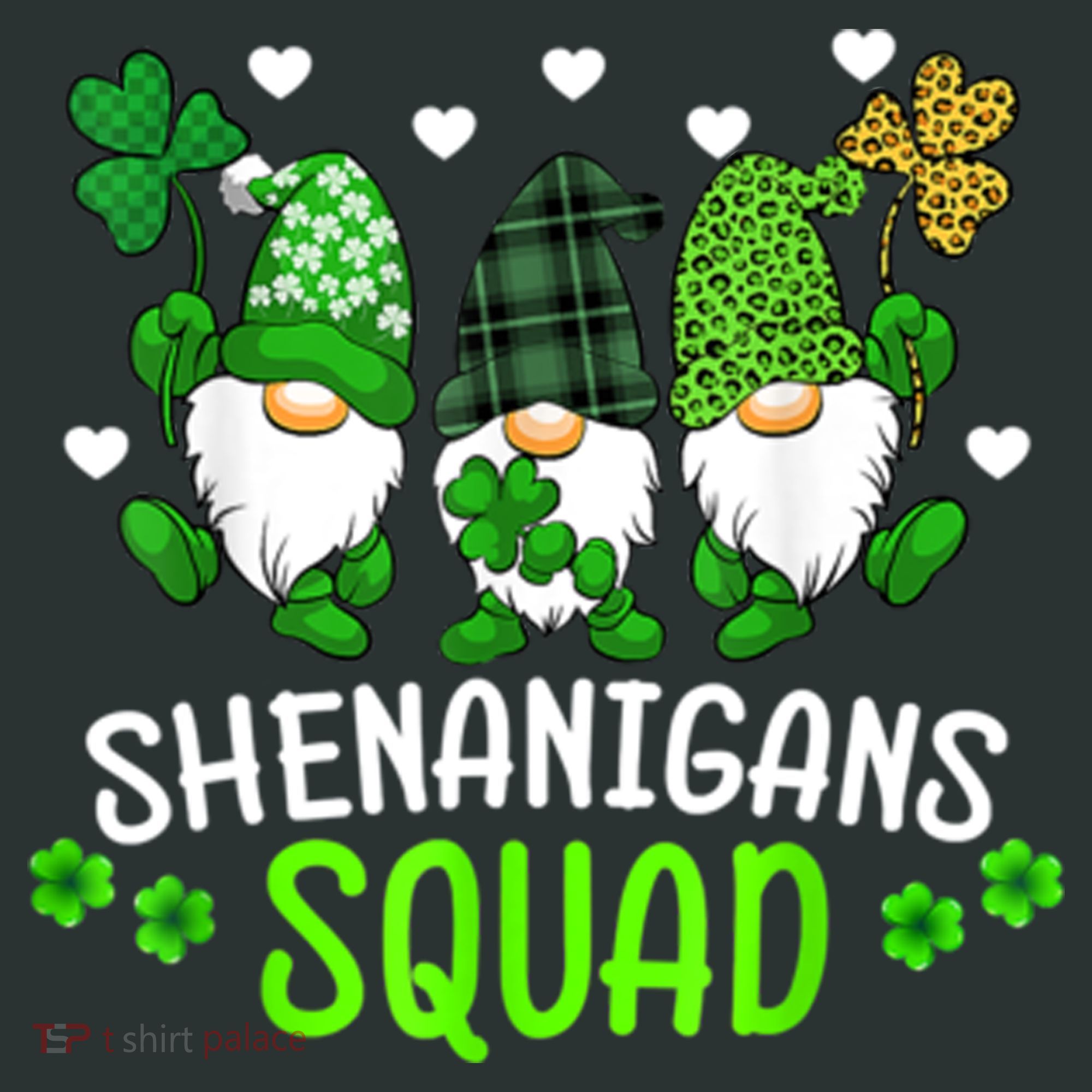 Shenanigans Squad Gnome St Patrick's Button