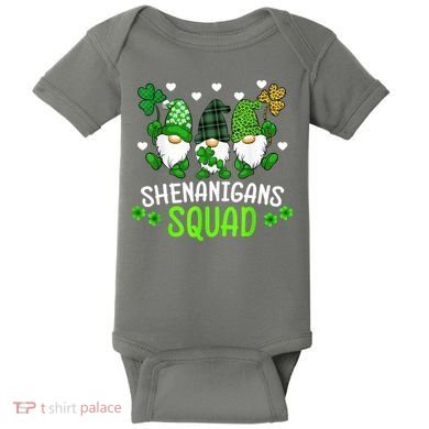 Shenanigans Squad Gnome St Patrick's Baby Bodysuit