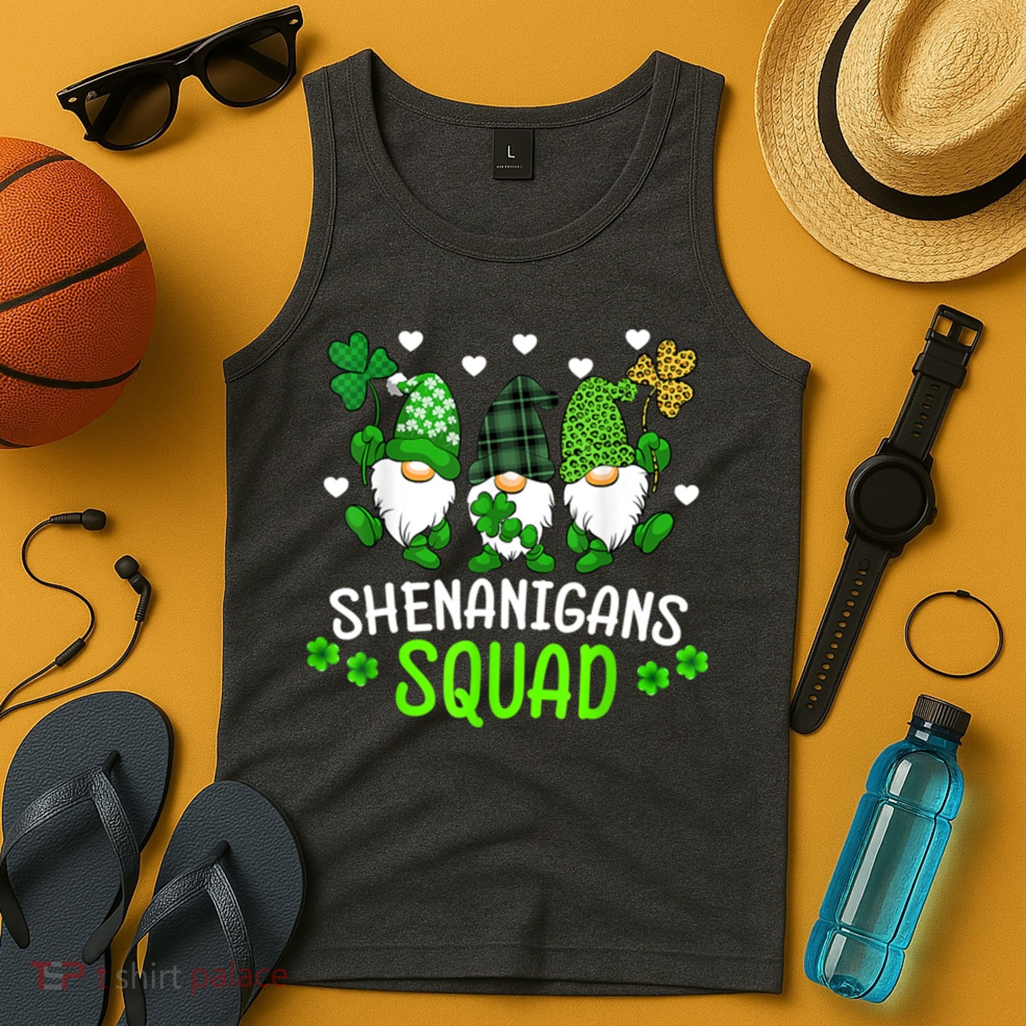Shenanigans Squad Gnome St Patrick's Tank Top