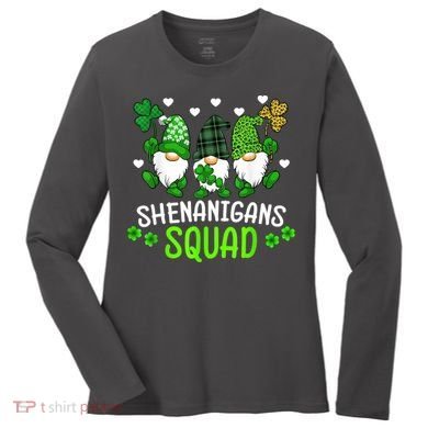 Shenanigans Squad Gnome St Patrick's Women's Long Sleeve Shirt
