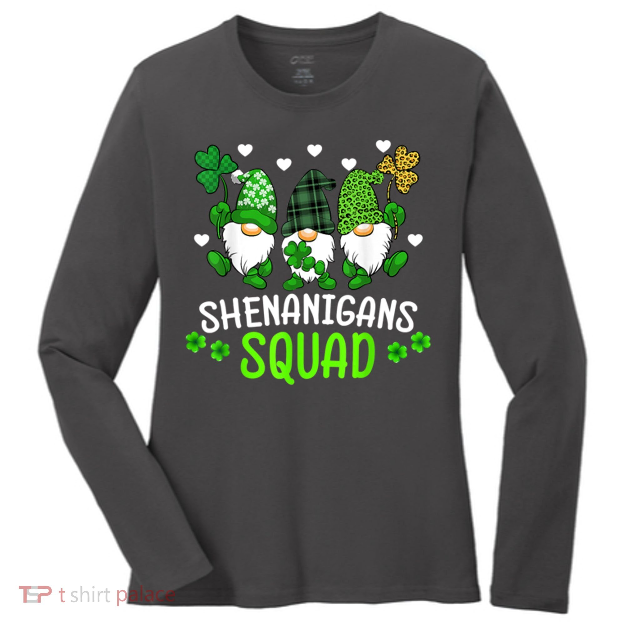 Shenanigans Squad Gnome St Patrick's Women's Long Sleeve Shirt