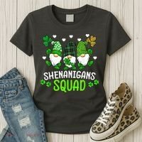 Shenanigans Squad Gnome St Patrick's Women's T-Shirt thumb 3