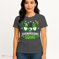 Shenanigans Squad Gnome St Patrick's Women's T-Shirt thumb 4