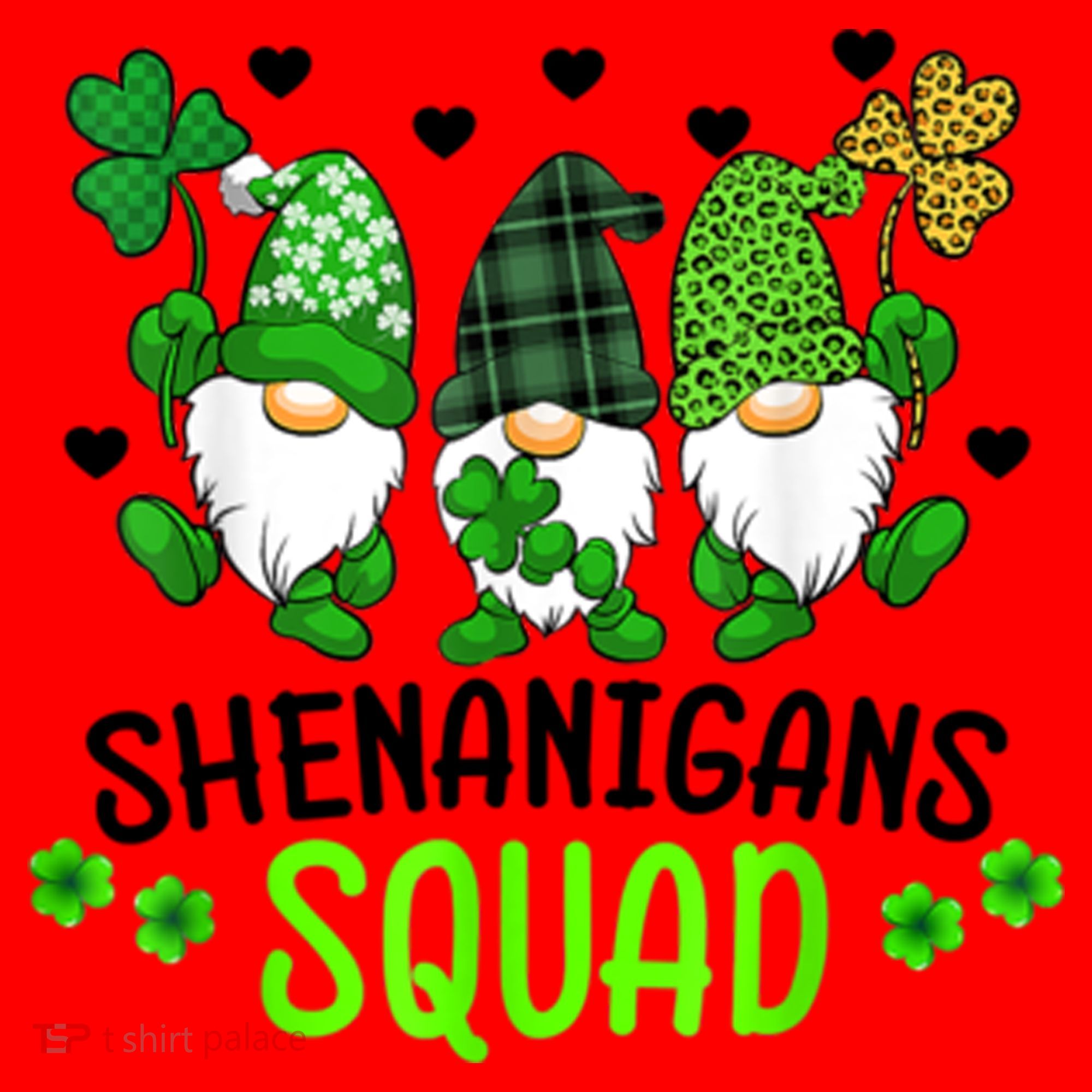 Shenanigans Squad Gnome St Patrick's Santa Hat