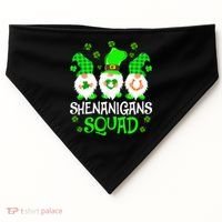 Shenanigans Squad Gnomies St Patrick's Day USA-Made Doggie Bandana thumb 0