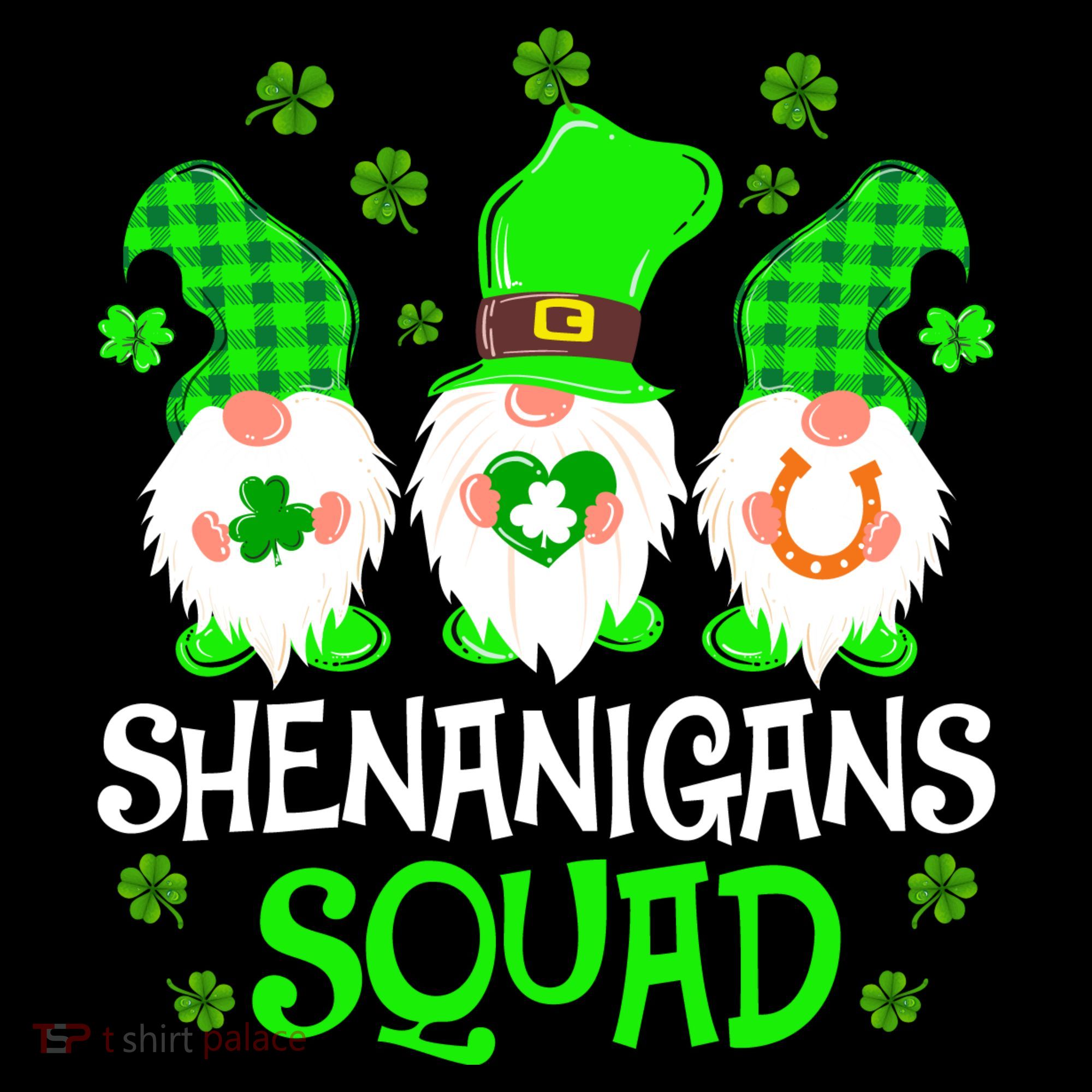 Shenanigans Squad Gnomies St Patrick's Day Hoodie