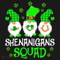 Shenanigans Squad Gnomies St Patrick's Day Long Sleeve Shirt thumb 2