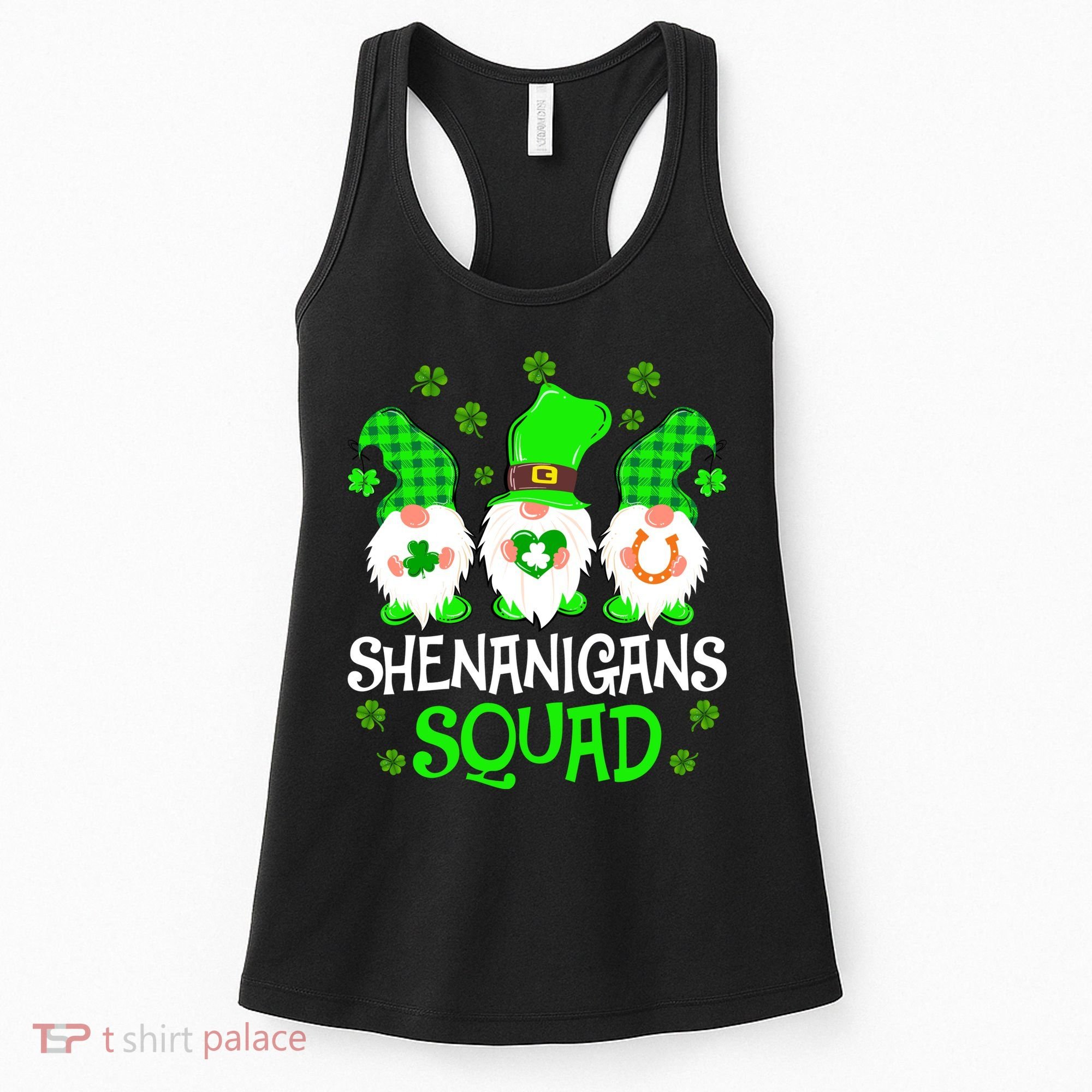 Shenanigans Squad Gnomies St Patrick's Day Women's Tank Top