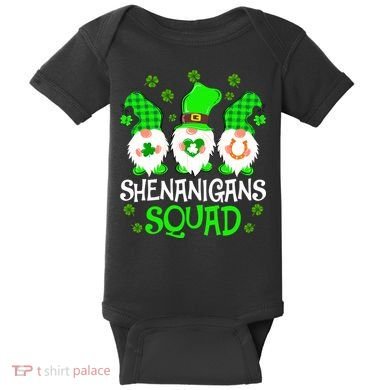 Shenanigans Squad Gnomies St Patrick's Day Baby Bodysuit