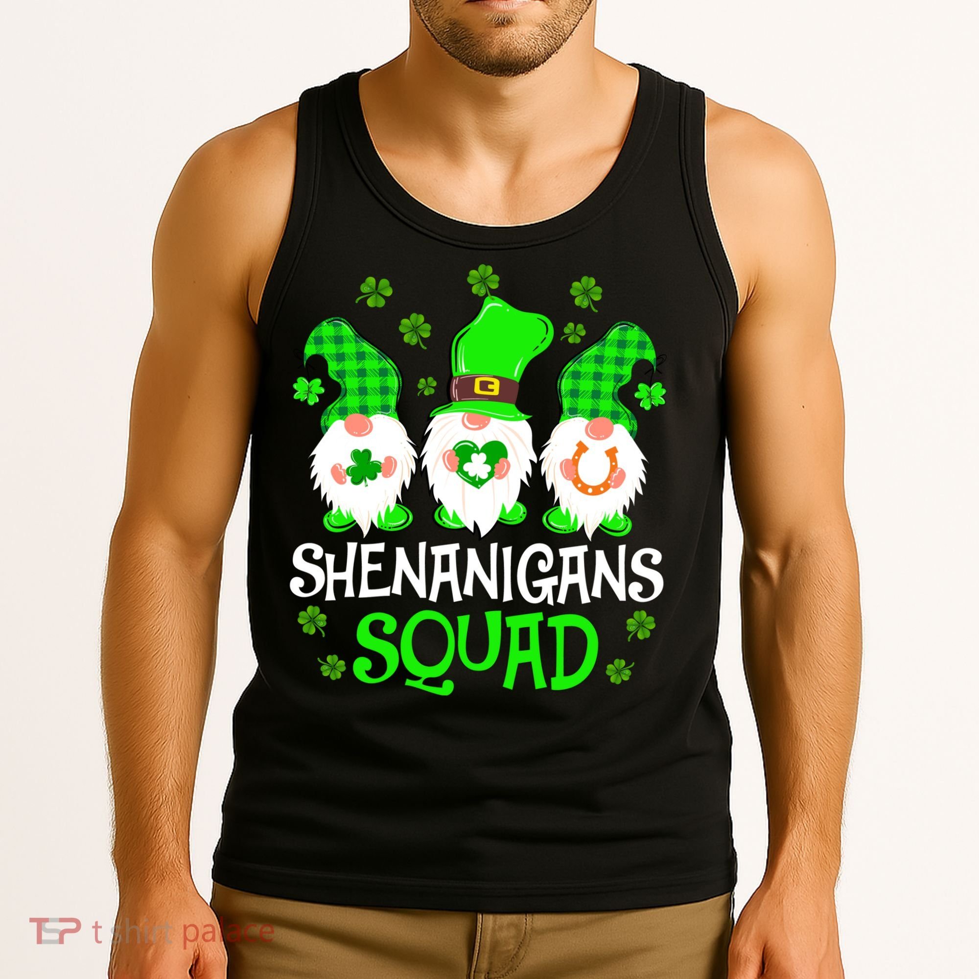 Shenanigans Squad Gnomies St Patrick's Day Tank Top