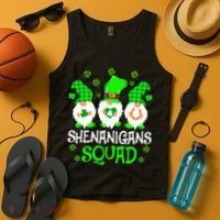 Shenanigans Squad Gnomies St Patrick's Day Tank Top thumb 4