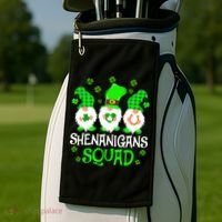 Shenanigans Squad Gnomies St Patrick's Day Golf Towel thumb 2