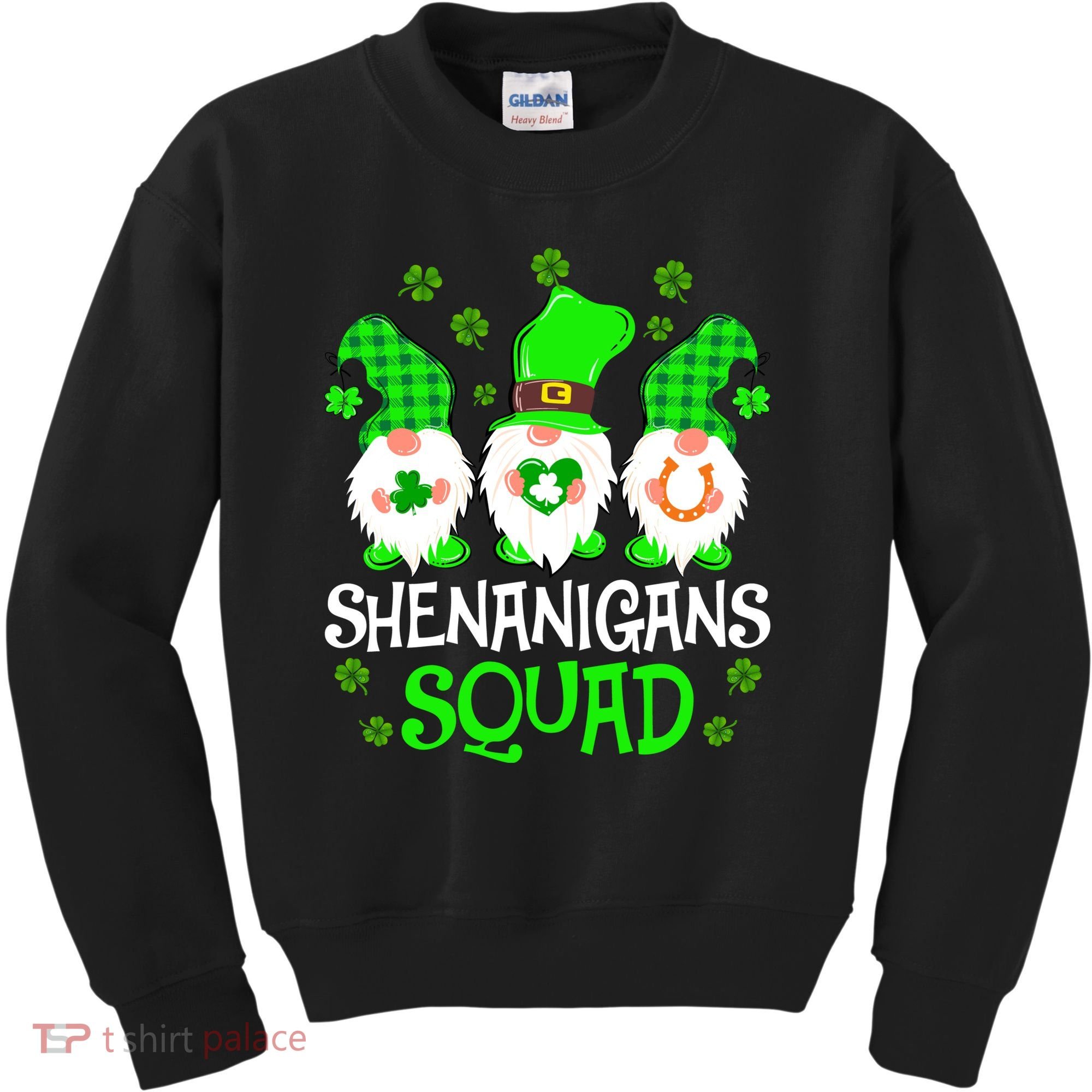 Shenanigans Squad Gnomies St Patrick's Day Kids Sweatshirt
