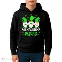 Shenanigans Squad Gnomies St Patrick's Day Kids Hoodie thumb 4