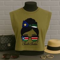 South Sudan Girl Garment-Dyed Women's Muscle Tee thumb 3