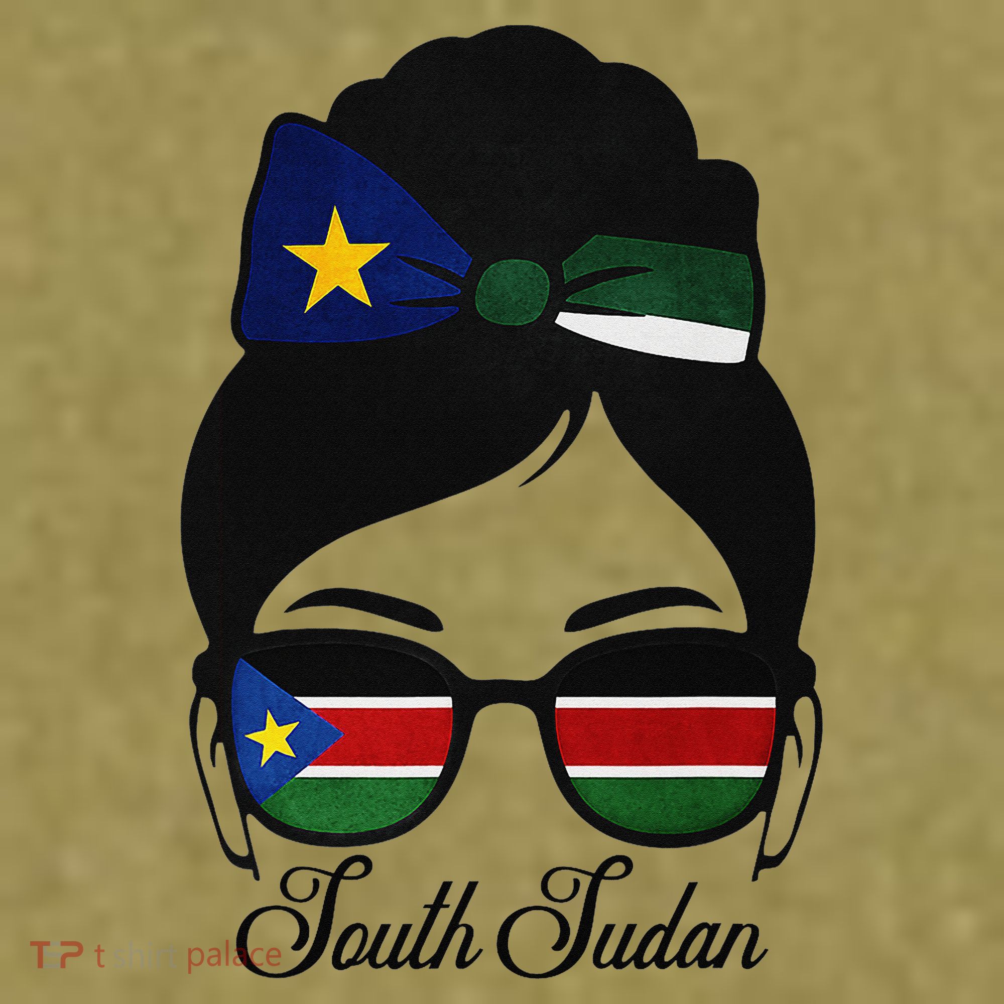 South Sudan Girl Garment-Dyed Women's Muscle Tee